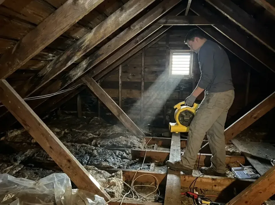 attic-water-damage-drying-proc-007 — frequently asked questions, Emergency Water Extraction & 24/7 Flood Response in Convers…